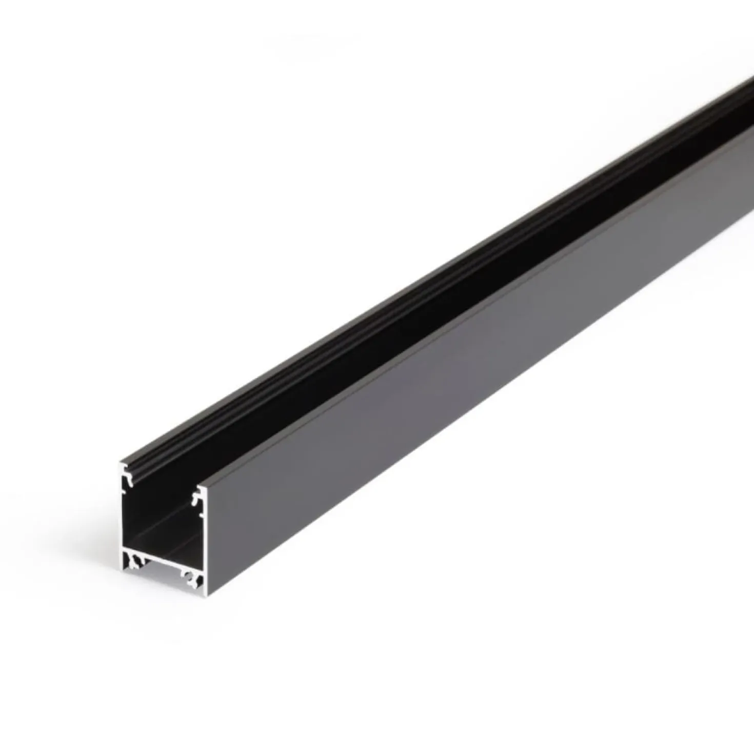 Lysskinne til Troldtekt 230V | 10m Sæt | Sort | LED | 3000K