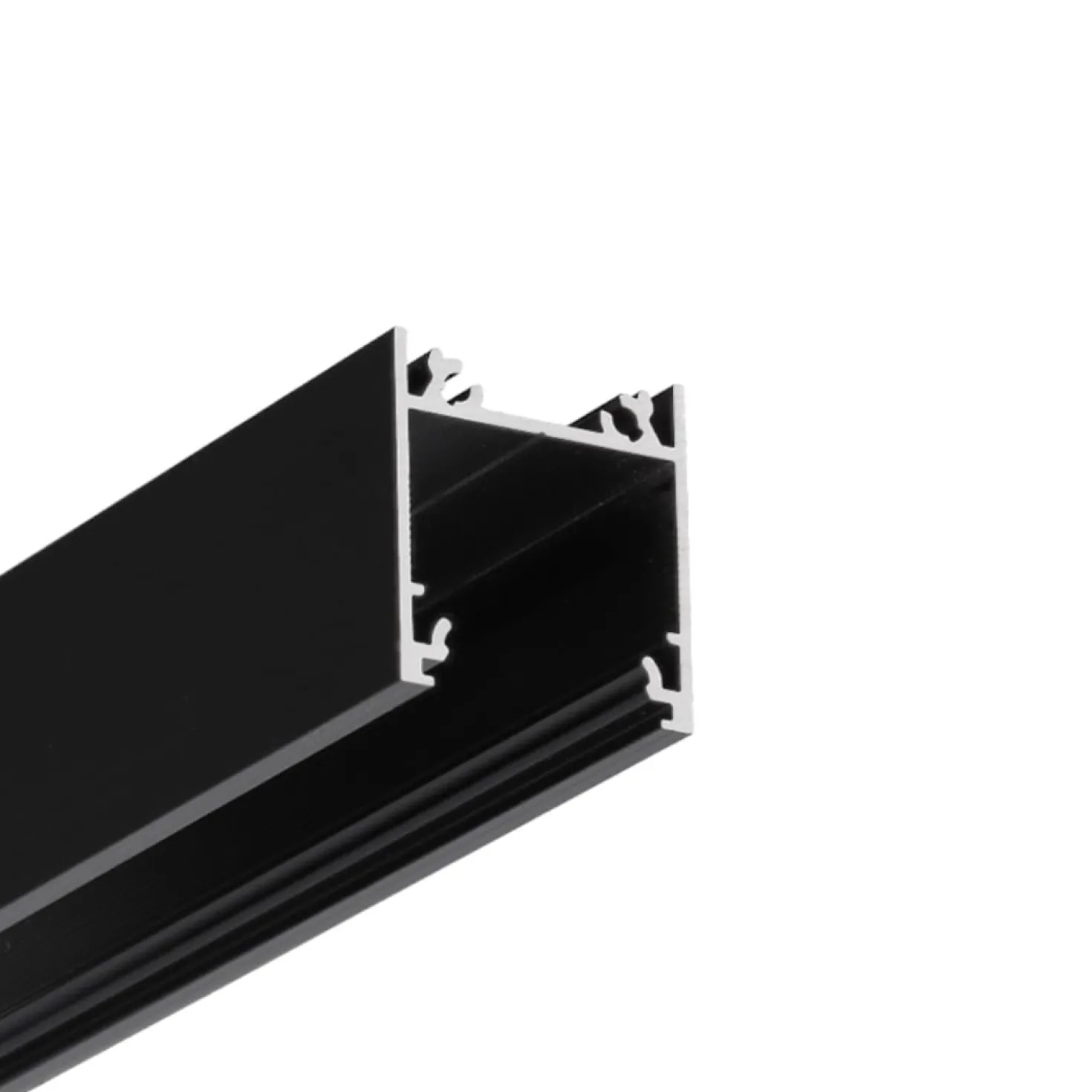 Lysskinne til Troldtekt 230V | 10m Sæt | Sort | LED | 3000K