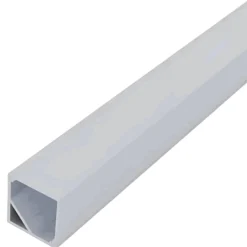1m Alu hjørneprofil med firkantet diffuser | Op til 10mm LED Strip