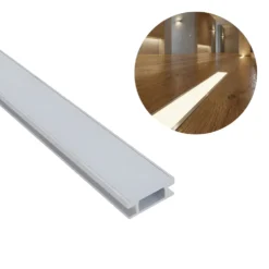 1m Aluprofil til indbygning i gulv | Op til 10mm LED strip