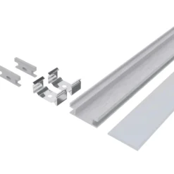 1m Aluprofil til indbygning i gulv | Op til 10mm LED strip
