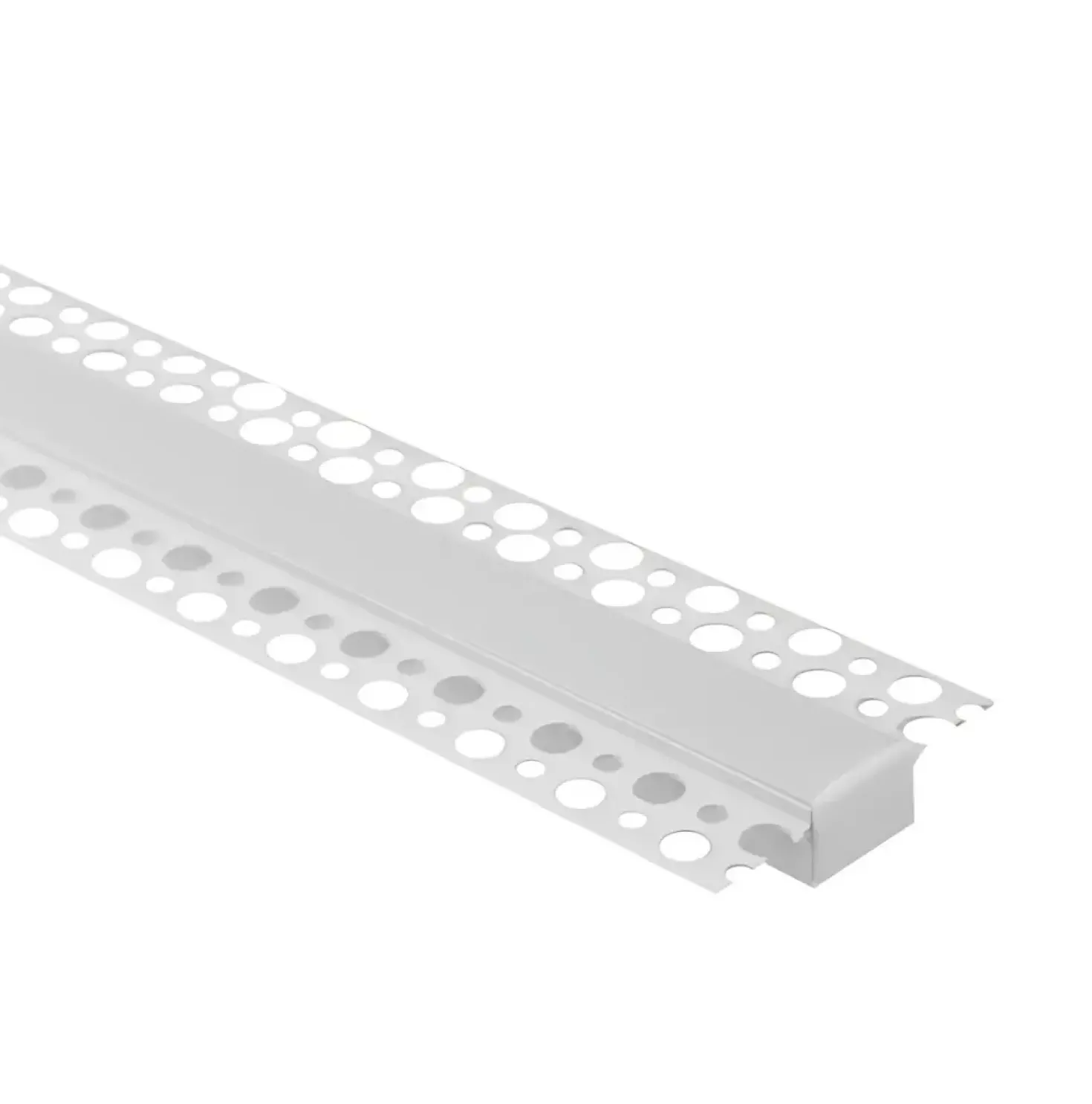 1m Aluprofil | 55,8x12,5mm | Hvid | Indbyg | Til LED strips