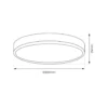 MAQ Plafond Lampe | Slim | Ø400mm | CCT | 3400lm | 32W | Hvid