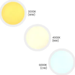 MAQ Plafond Lampe | Slim | Ø400mm | CCT | 3400lm | 32W | Hvid