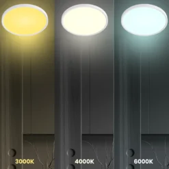 MAQ Plafond Lampe | Slim | Ø500mm | CCT | 4300lm | 40W | Hvid