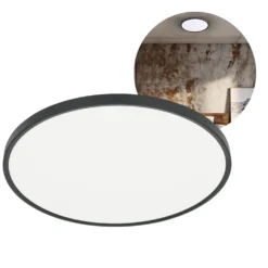 MAQ Plafond Lampe | Slim | Ø600mm | CCT | 5400lm | 50W | Sort