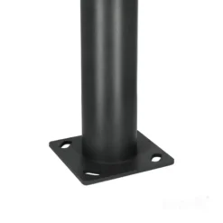 Mast til Gadelampe | Lygtepæl | 3m | Ø60mm | BASE SV | Sort