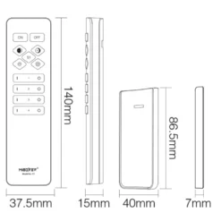 MiBoxer Fjernbetjening | CCT | 4 Zoner | Hvid | C1-W