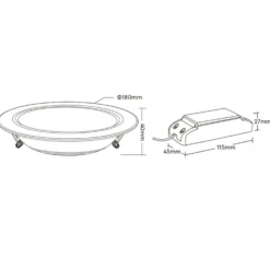 MiBoxer Lavprofil Indbygningsspot | RGB+CCT | 1100lm | 12W | FUT066-B | Sort