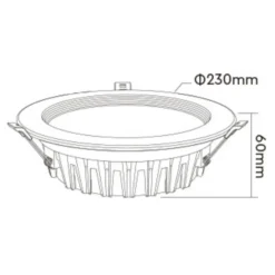 MiBoxer Lavprofil Indbygningsspot | RGB+CCT | 2000lm | 25W | FUT060 | Hvid
