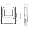 MiBoxer LED Projektør | 30W | RGB+CCT | 2.4Ghz RF | Zigbee 3.0 | FUTT03ZR
