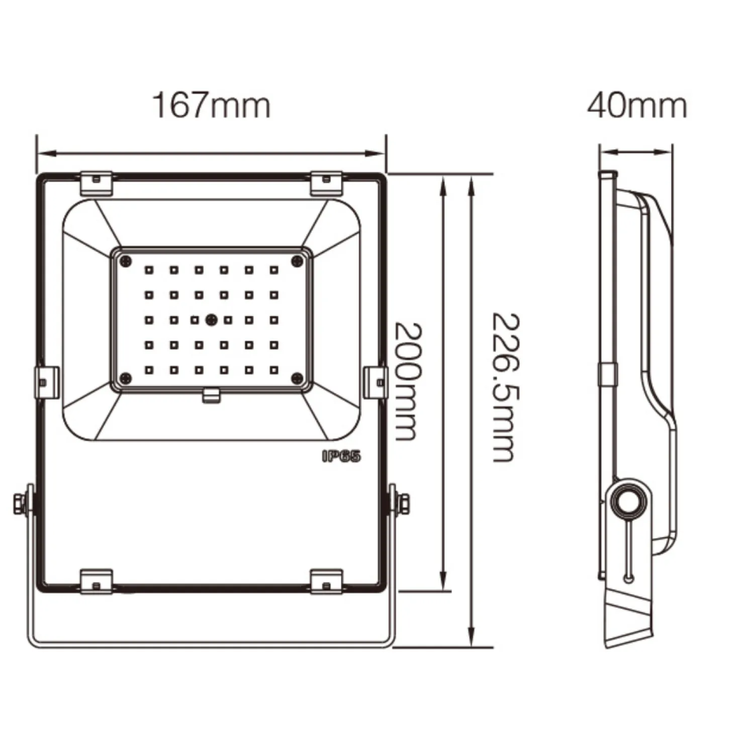 MiBoxer LED Projektør | 30W | RGB+CCT | 2.4Ghz RF | Zigbee 3.0 | FUTT03ZR