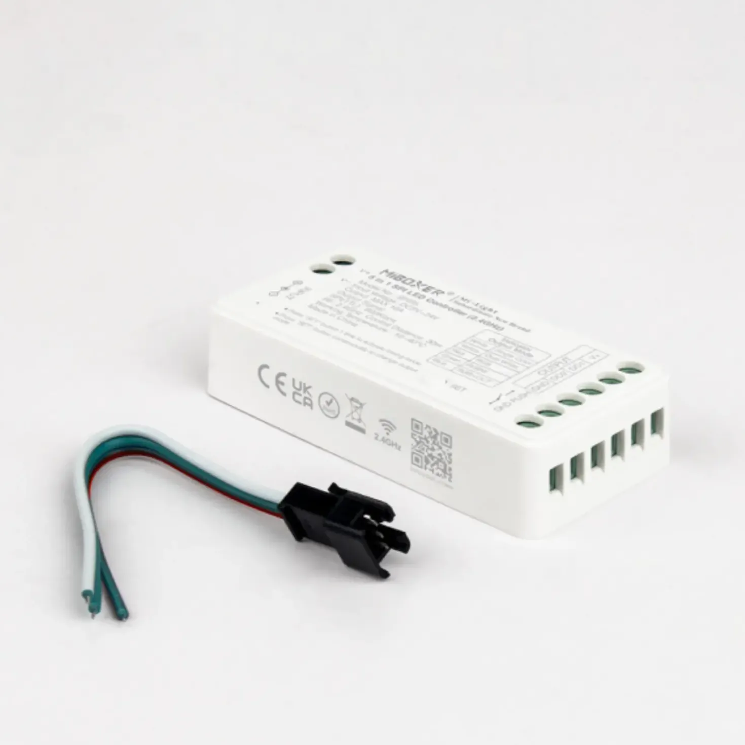 MiBoxer SPI LED Controller | 5i1 | 2.4Ghz | Hvid | SPIR5