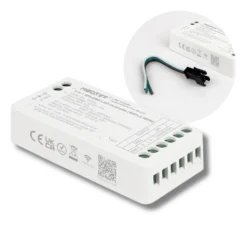 MiBoxer SPI LED Controller | 5i1 | WiFi + 2.4Ghz | Hvid | SPIW5