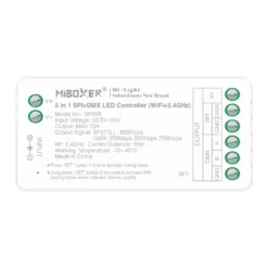 MiBoxer SPI LED Controller | 5i1 | WiFi + 2.4Ghz | Hvid | SPIW5