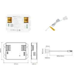MiBoxer Trappebelysning | 20 Trin | 1m Bred | CCT | 350lm | BLE + 2.4G