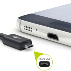 Micro USB Kabel | 2.5A | 1m | USB A | Sort (72227)