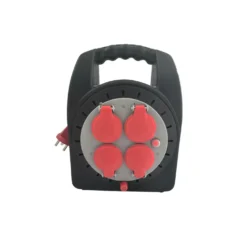 Mini kabeltromle | IP44 | 900W/2300W | 3G1,0mm² | m/j | 15m | Rød/Sort/Grå