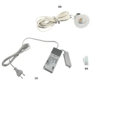 Mini Spot | 6-Pak | Stjernehimmel LED | 2800K | 240lm | 3W | Inkl. tilbehør | MITO MINI