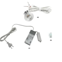 Mini Spot | 6-Pak | Stjernehimmel LED | 2800K | 240lm | 3W | Inkl. tilbehør | MITO MINI