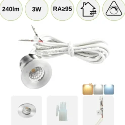 Mini Spot | 6-Pak | Stjernehimmel LED | 2800K | 240lm | 3W | Inkl. tilbehør | MITO MINI