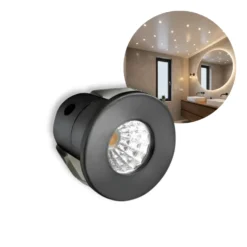 Mini Spot | Stjernehimmel LED | 2800K | 240lm | 3W | MITO MINI | Sort