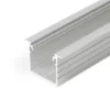 2m LED Skinne | 23x21mm | Alu | LED Profil til Indbyg | Sæt