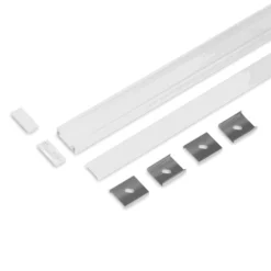 2m LED Skinne | 23x9mm | Hvid | LED Profil til Påbyg | Sæt