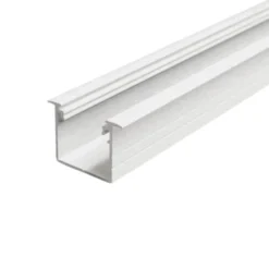 2m LED Skinne | 23x21mm | Hvid | Til Indbyg | Sæt