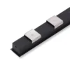 2m LED Skinne | 23x21mm | Sort | Til Indbyg | Sæt