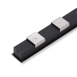 2m LED Skinne | 23x21mm | Sort | Til Indbyg | Sæt