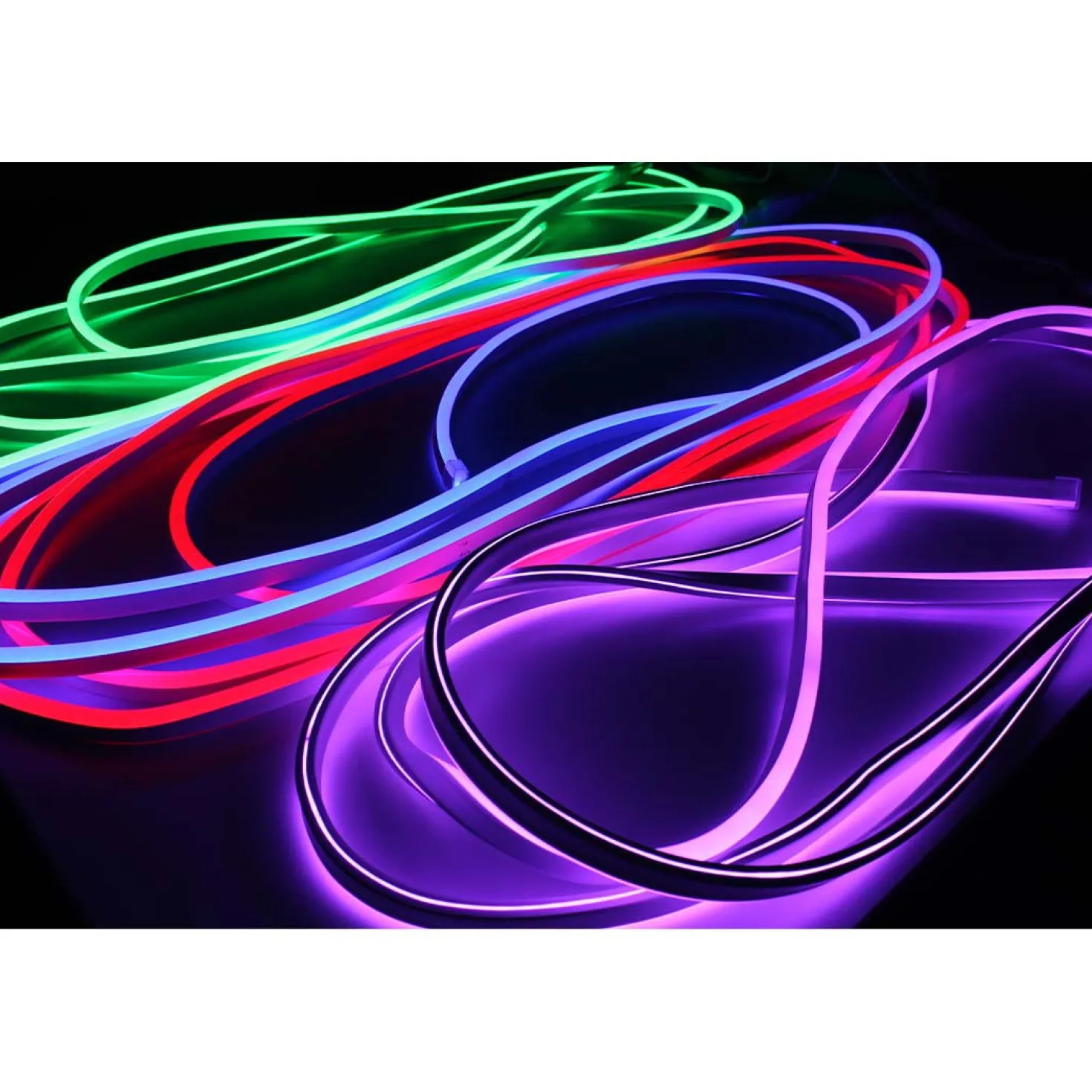 Neon LED Strip 230V | Grøn | 300lm/m | 8.5W/m | IP65 | FLEX