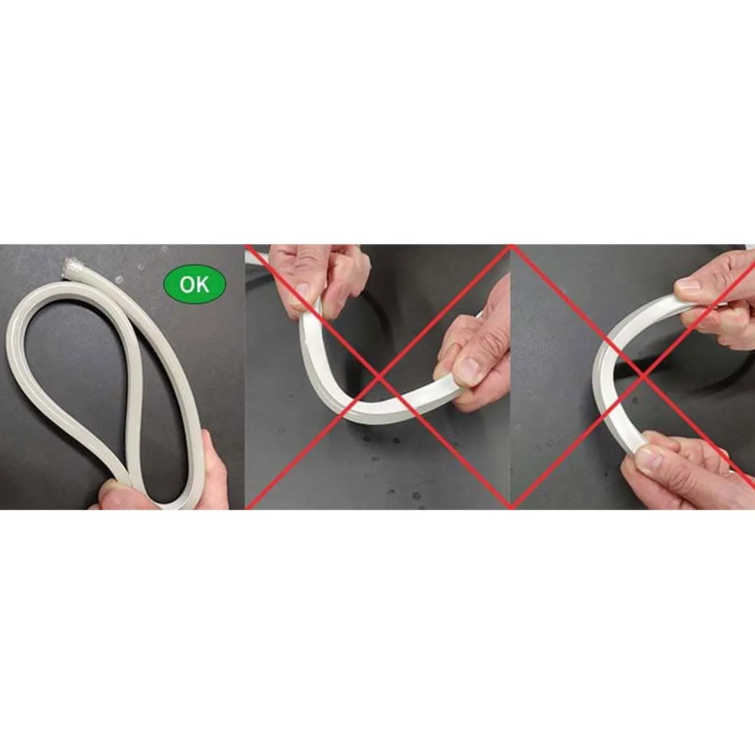 Neon LED Strip 230V | Grøn | 300lm/m | 8.5W/m | IP65 | FLEX