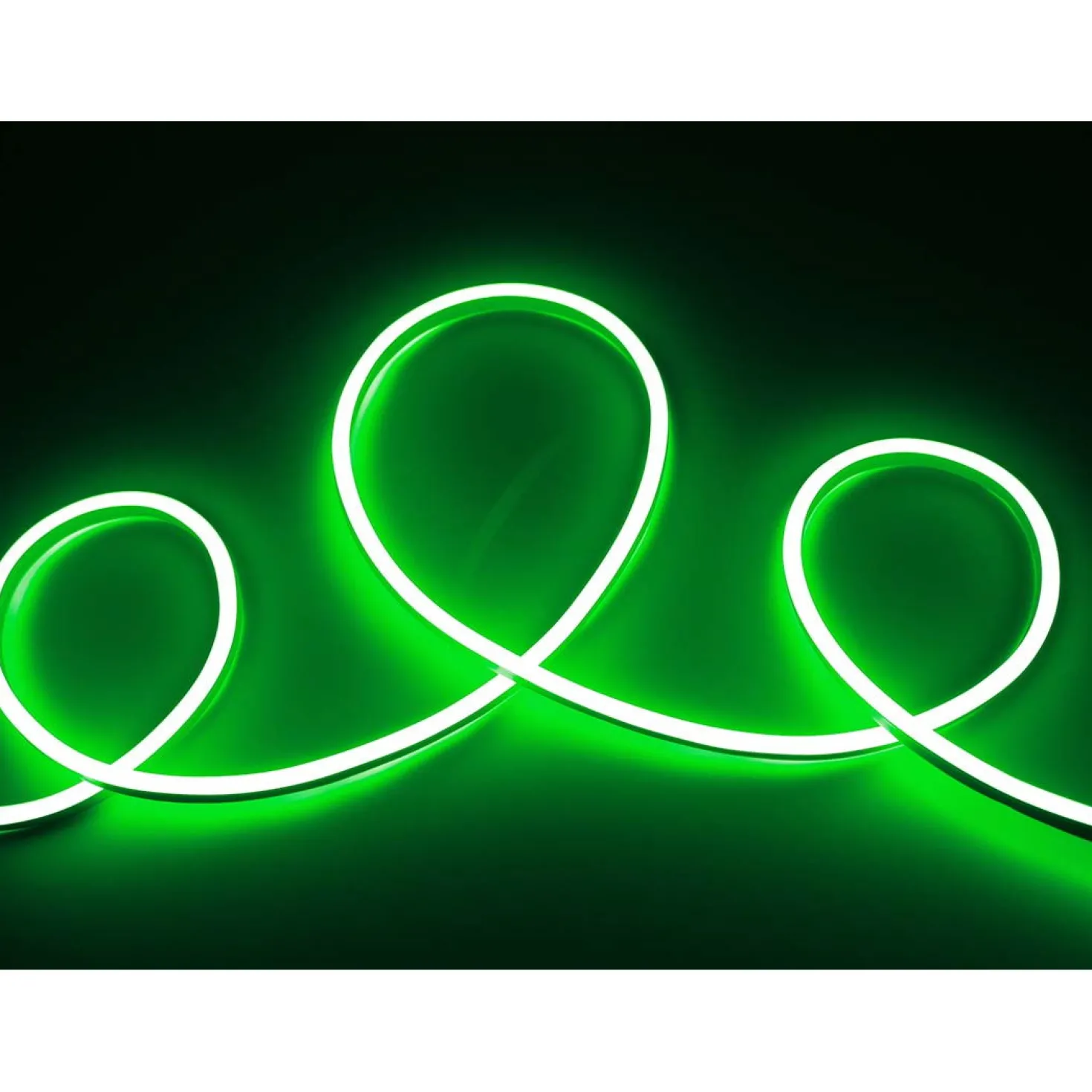 Neon LED Strip 230V | Grøn | 300lm/m | 8.5W/m | IP65 | FLEX
