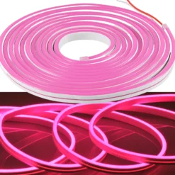 Neon LED Strip 24V | 5m | 6mm | Pink | 350lm/m | 8W/m | IP65