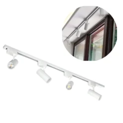 NEXTRACK GO LOFTLAMPE| 1M SKINNE | 4x GU10 SPOTS| HVID