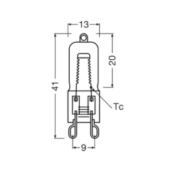 OSRAM Halopin 2 pak | Ovnpære | 40W | 230V | G9
