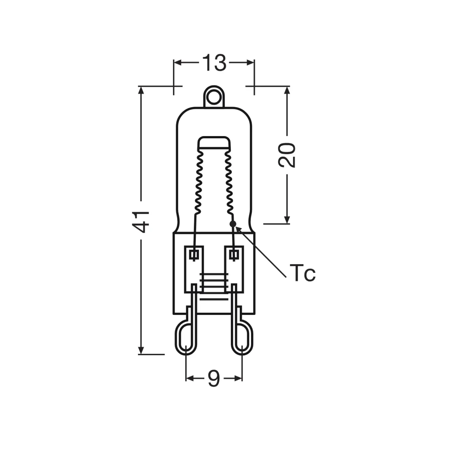 OSRAM Halopin 2 pak | Ovnpære | 40W | 230V | G9