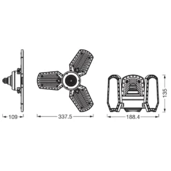 OSRAM High Bay E27 Pære | Industrilampe | 4000K | 4300lm | 40W
