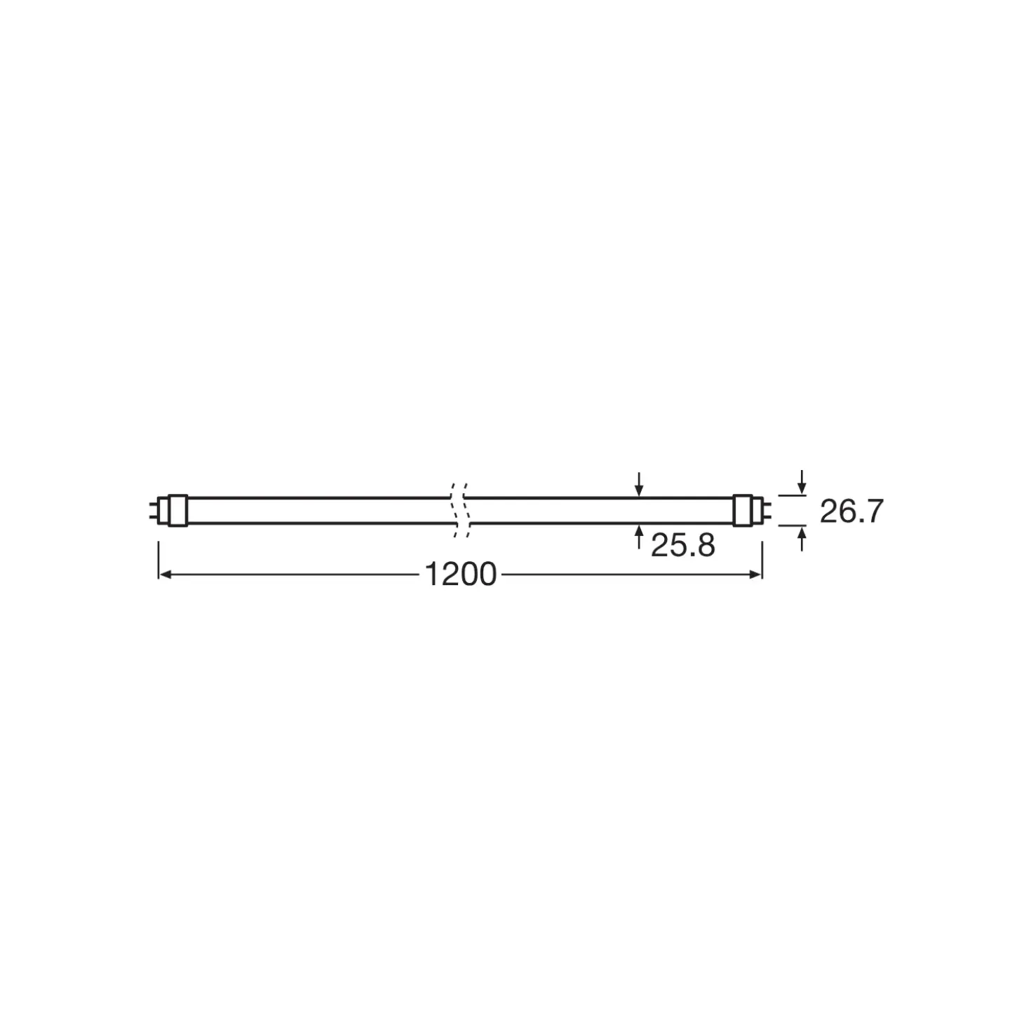 Osram LED Grolys Rør T8 | 120cm | 21 PPF | 15W | FLUORA | Glas