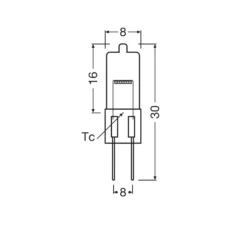 Osram ovnpære 2 pak| Halostar | 10W | 12V | G4