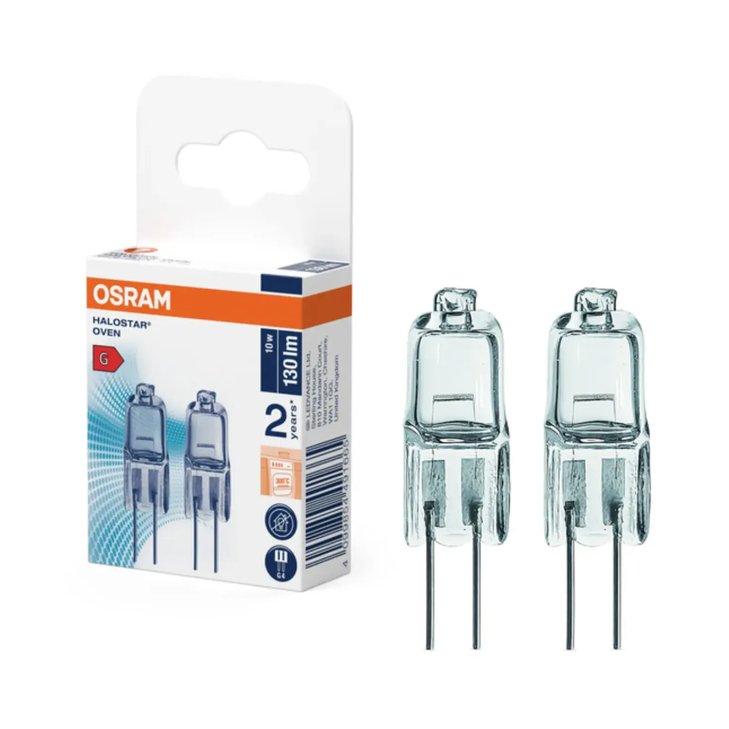 Osram ovnpære 2 pak| Halostar | 10W | 12V | G4