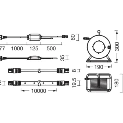 OSRAM SMD LED Strip 230V | 10m | RGB | 7W/m | IP65 | FLEX