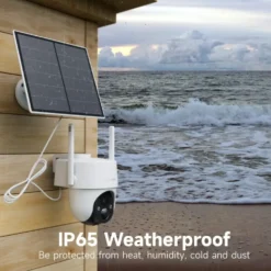Overvågningskamera inkl. Solcellepanel | Udendørs | 4G | Pan Tilt