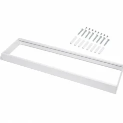Påbygningsramme til LED Panel 30x120 | 68mm | Hvid
