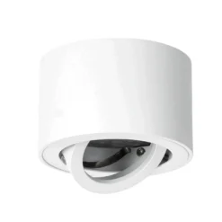 Påbygningsspots | 10 stk. pakke inkl. lyskilder 4000K | Hvid | m. Kip | Indendørs | 230V