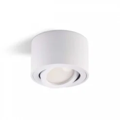 Påbygningsspots | 10 stk. pakke inkl. lyskilder 4000K | Sort | m. Kip | Indendørs | 230V