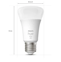 Philips Hue E27 | 2-pak | White | 2700K | 9W | 806lm
