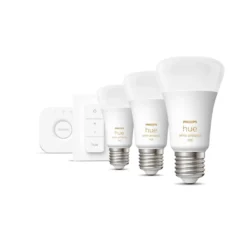 Philips Hue E27 Startsæt | White Ambiance | Bridge + Switch | 1055lm | 11W