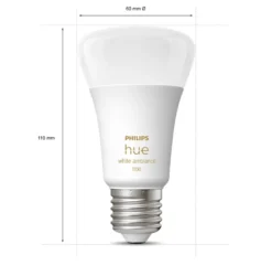 Philips Hue E27 Startsæt | White Ambiance | Bridge + Switch | 1055lm | 11W